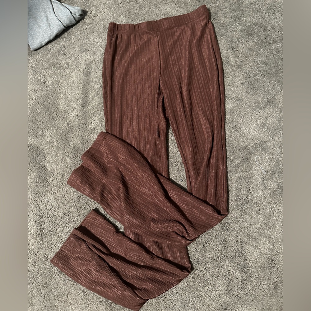 Brown Soft Flare Pants